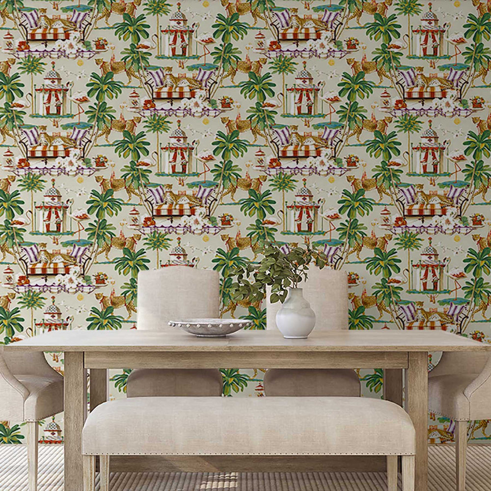 
                  
                    Leopard peel and stick wallpaper dining room 150130WR from Harrison Howard
                  
                