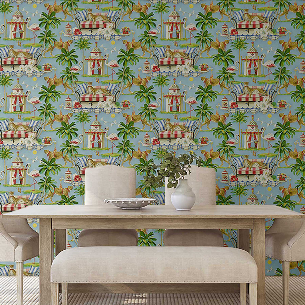 
                  
                    Leopard peel and stick wallpaper dining room 150132WR from Harrison Howard
                  
                
