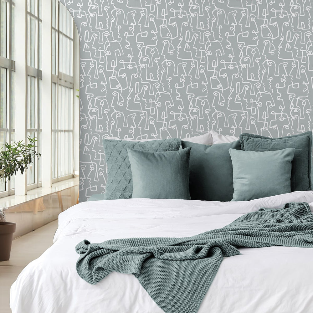 160010WR abstract peel and stick wallpaper from Surface Style