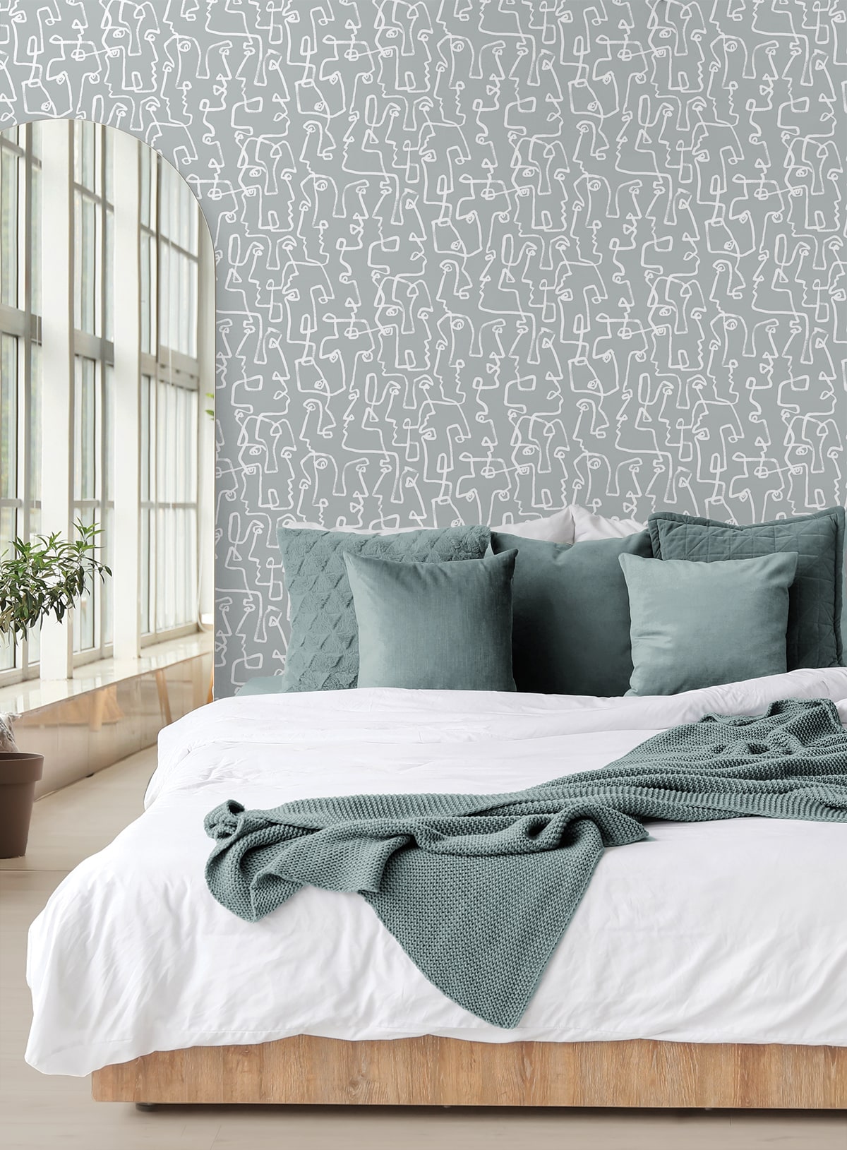 160010WR abstract peel and stick wallpaper from Surface Style