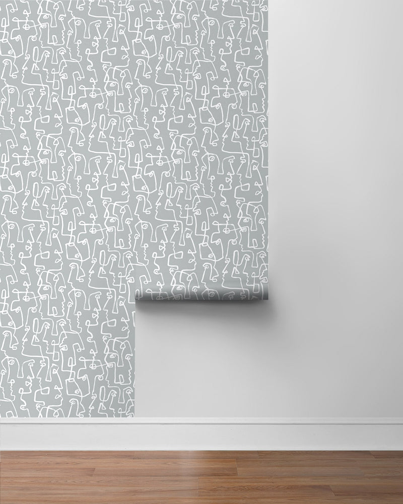 160010WR abstract peel and stick wallpaper roll from Surface Style