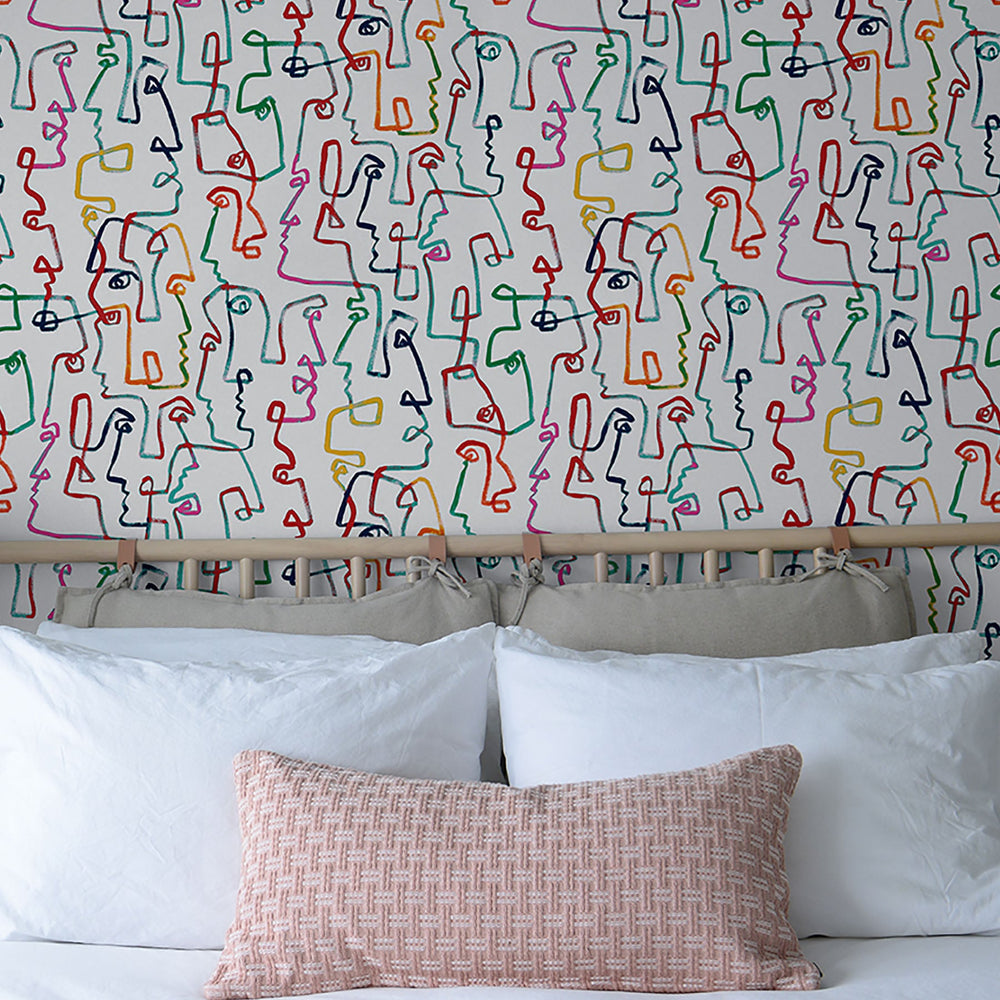 
                  
                    Abstract peel and stick wallpaper bedroom 160012WR from Surface Style
                  
                