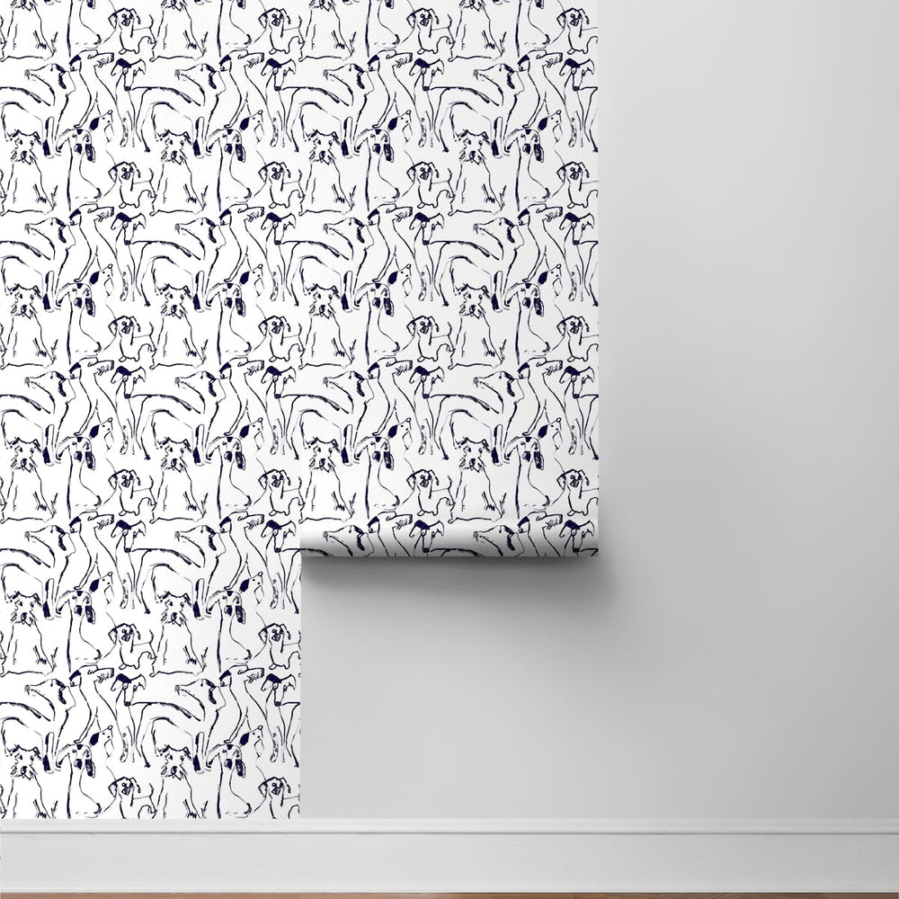 
                  
                    160060WR dog peel and stick wallpaper roll from Surface Style
                  
                