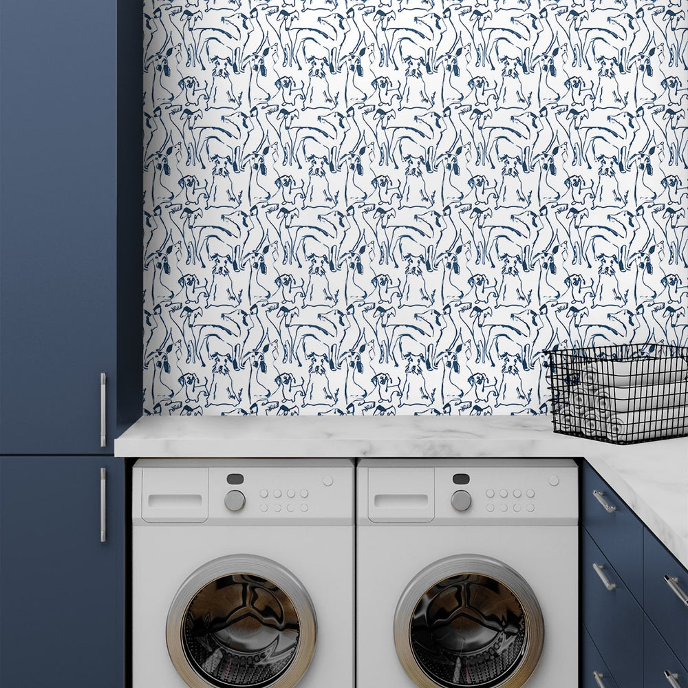 
                  
                    160061WR dog peel and stick wallpaper laundry room from Surface Style
                  
                