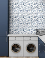 160061WR dog peel and stick wallpaper laundry room from Surface Style