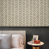 160110WR abstract peel and stick wallpaper bedroom from Surface Style