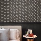 160112WR abstract peel and stick wallpaper bedroom from Surface Style