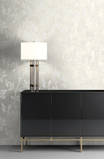 2231100 leaf trail glass bead wallpaper entryway from the Essential Textures collection by Etten Gallerie