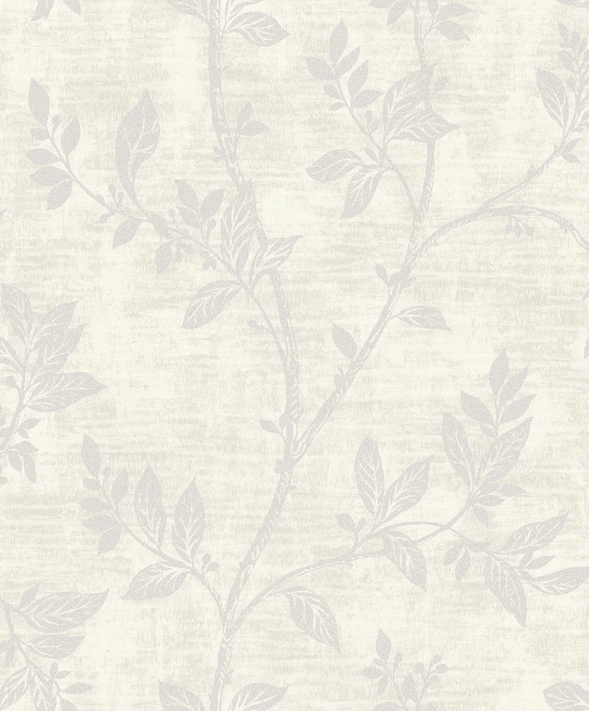 2231100 leaf trail glass bead wallpaper from the Essential Textures collection by Etten Gallerie