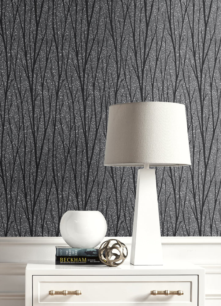 2232102 birch trail tree wallpaper decor from the Essential Textures collection by Etten Gallerie