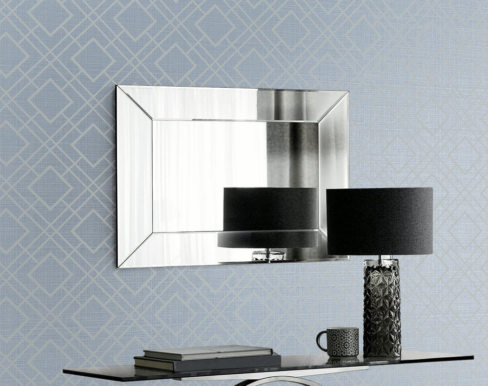 2232202 diamond lattice geometric wallpaper decor from the Essential Textures collection by Etten Gallerie