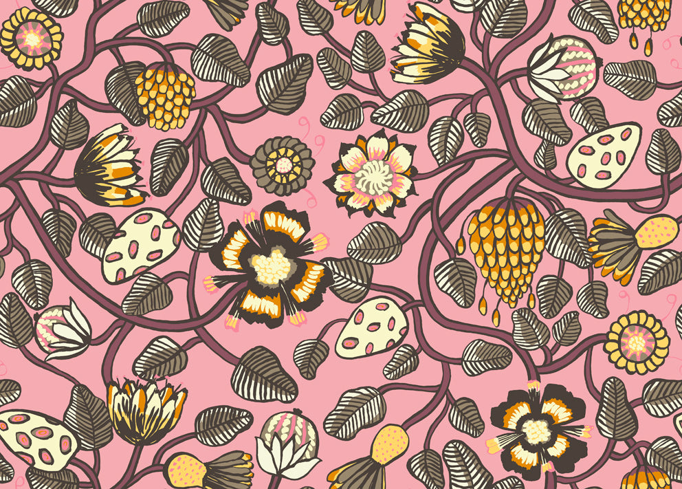 JV Wallcoverings Marimekko Vol. 5 Pieni Tiara Botanical Wallpaper