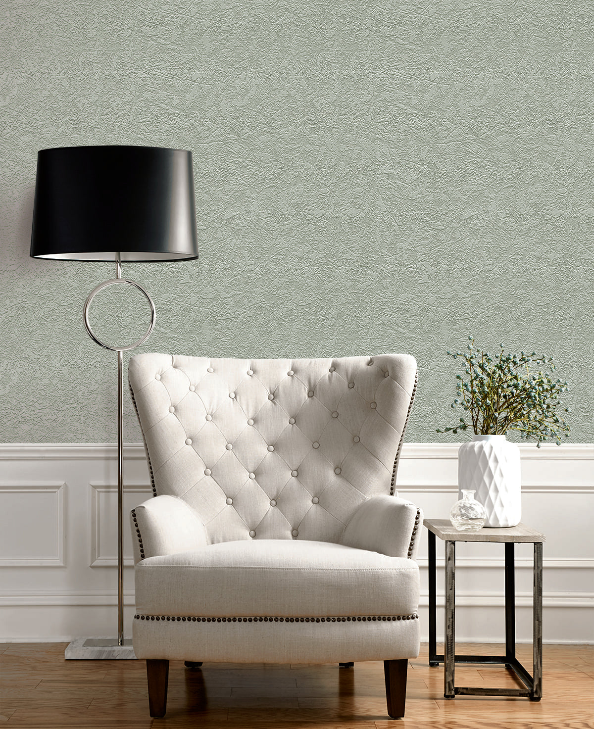 5369-10 Trowel Faux Paintable Unpasted Wallpaper – Say Decor LLC