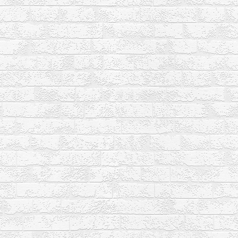5372-10 faux brick paintable wallpaper from the RollOver collection by Erismann