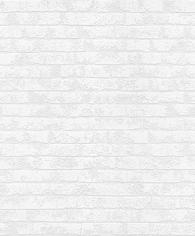 5372-10 faux brick paintable wallpaper from the RollOver collection by Erismann