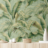 Palm leaf peel and stick wallpaper decor  802800WR from Tommy Bahama Home