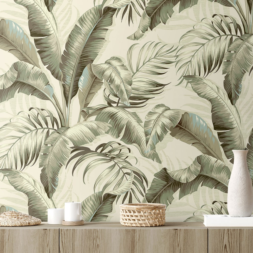 
                  
                    Palm leaf peel and stick wallpaper decor 802801WR from Tommy Bahama Home
                  
                