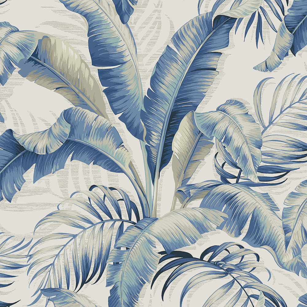 Palm leaf peel and stick wallpaper 802803WR from Tommy Bahama Home