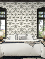 Tiger peel and stick wallpaper bedroom 802811WR from Tommy Bahama Home
