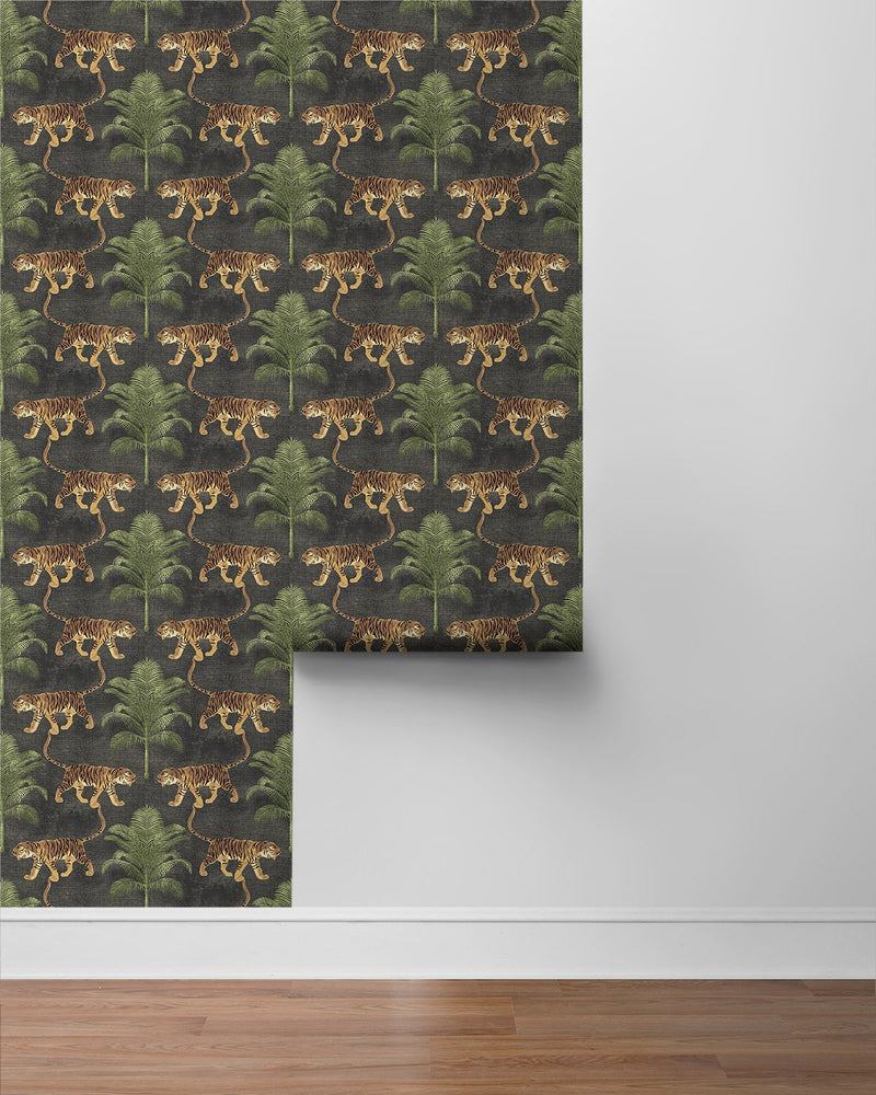 Tiger peel and stick wallpaper roll 802812WR from Tommy Bahama Home