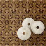 Rattan peel and stick geometric wallpaper decor 802821WR from Tommy Bahama Home