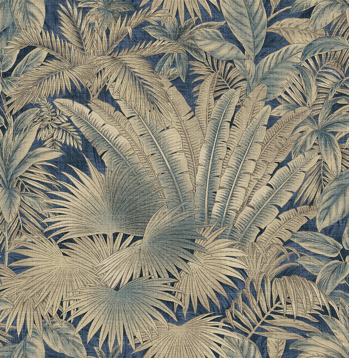 Palm leaf peel and stick wallpaper 802830WR from Tommy Bahama Home