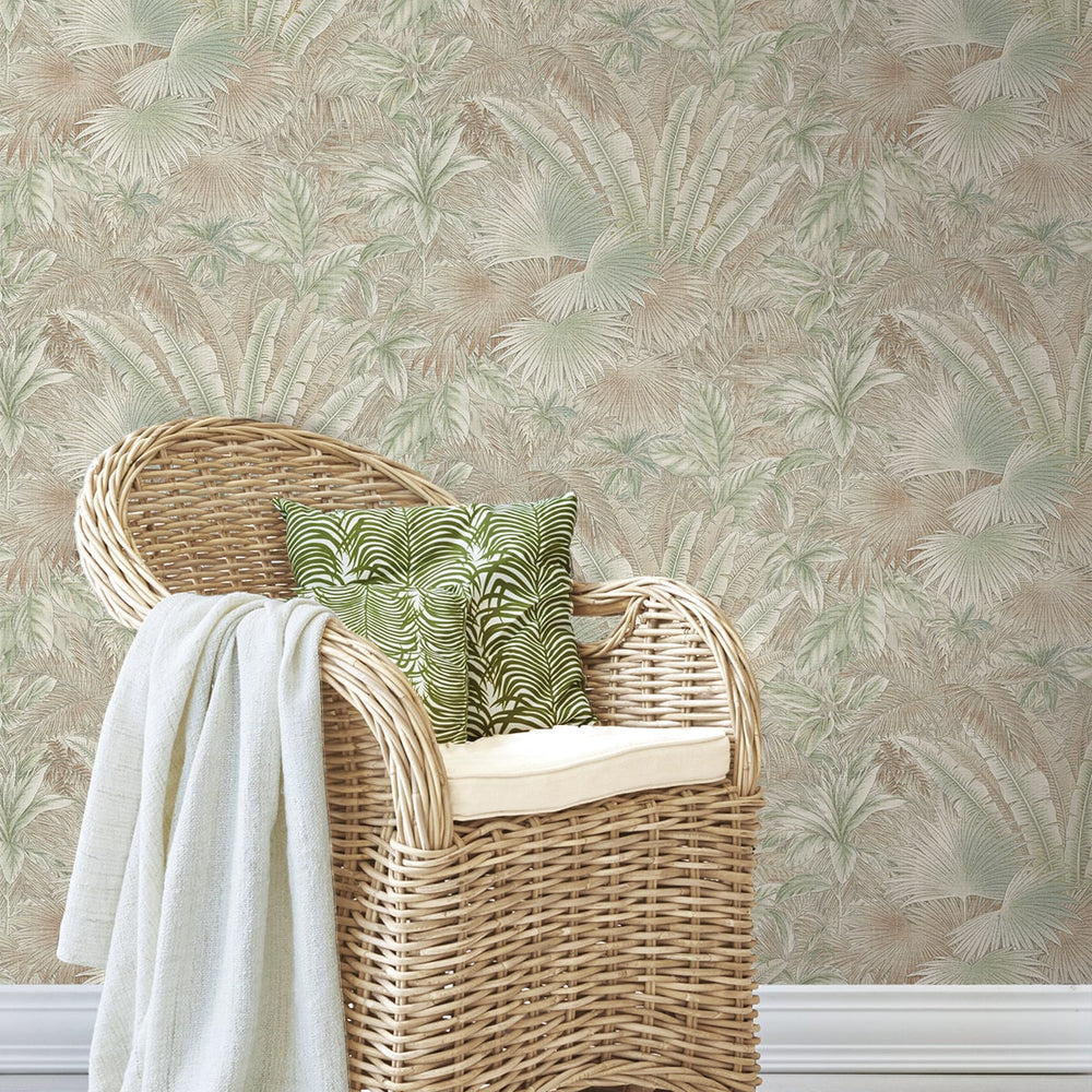 
                  
                    802833WR palm leaf peel and stick wallpaper accent from Tommy Bahama Home
                  
                