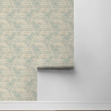 802840WR palm leaf peel and stick wallpaper roll from Tommy Bahama Home