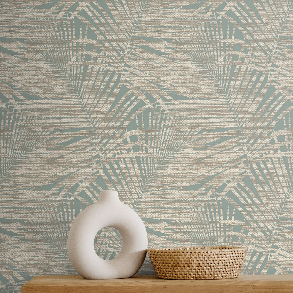 
                  
                    802840WR palm leaf peel and stick wallpaper accent from Tommy Bahama Home
                  
                