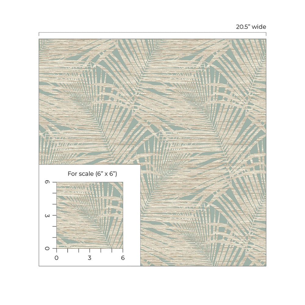 
                  
                    802840WR palm leaf peel and stick wallpaper scale from Tommy Bahama Home
                  
                