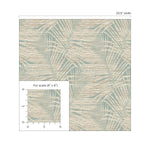802840WR palm leaf peel and stick wallpaper scale from Tommy Bahama Home