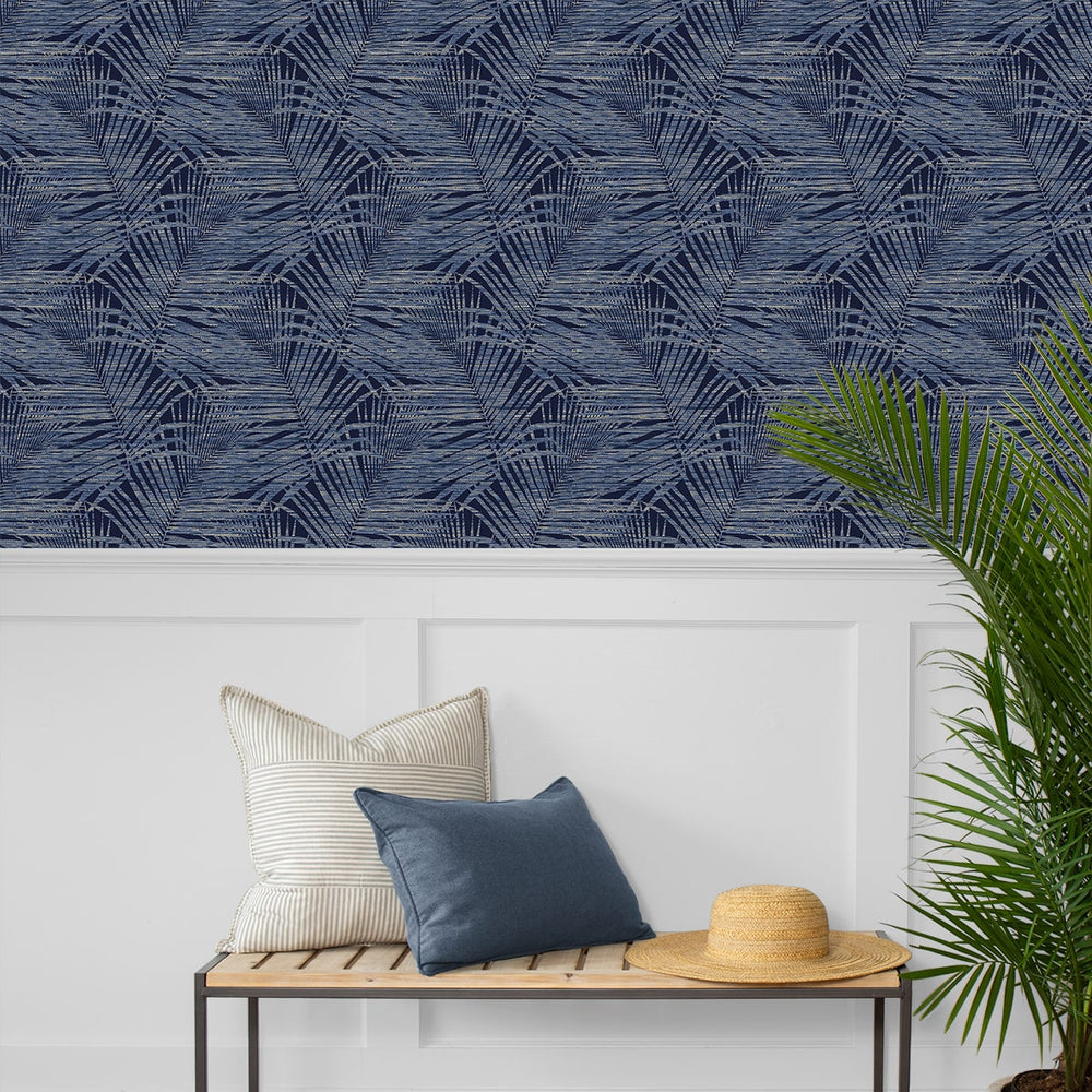 
                  
                    802841WR palm leaf peel and stick wallpaper entryway  from Tommy Bahama Home
                  
                