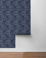 802841WR palm leaf peel and stick wallpaper roll from Tommy Bahama Home