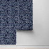 802841WR palm leaf peel and stick wallpaper roll from Tommy Bahama Home