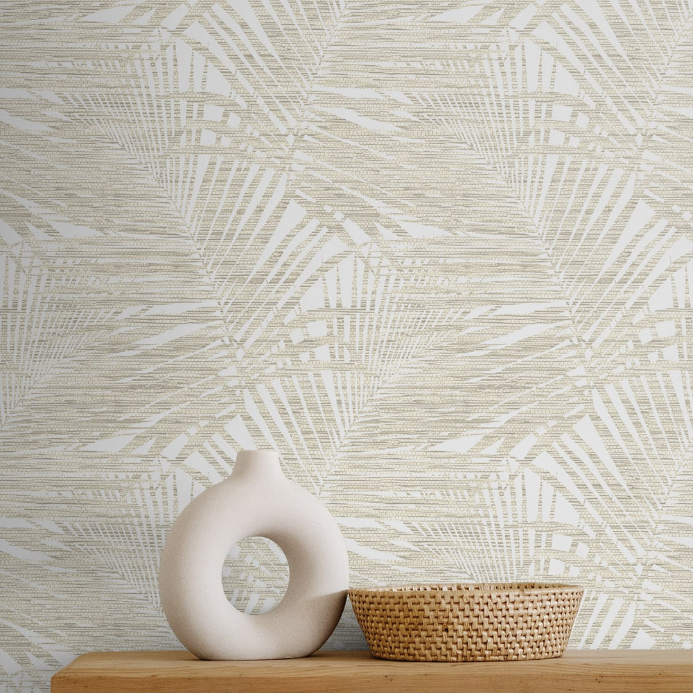 
                  
                    802842WR palm leaf peel and stick wallpaper accent from Tommy Bahama Home
                  
                