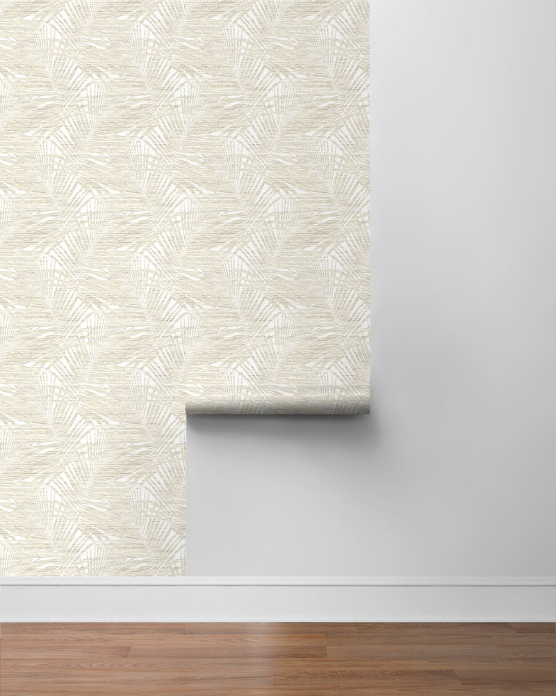 802842WR palm leaf peel and stick wallpaper roll from Tommy Bahama Home