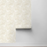 802842WR palm leaf peel and stick wallpaper roll from Tommy Bahama Home
