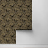 802843WR palm leaf peel and stick wallpaper roll from Tommy Bahama Home