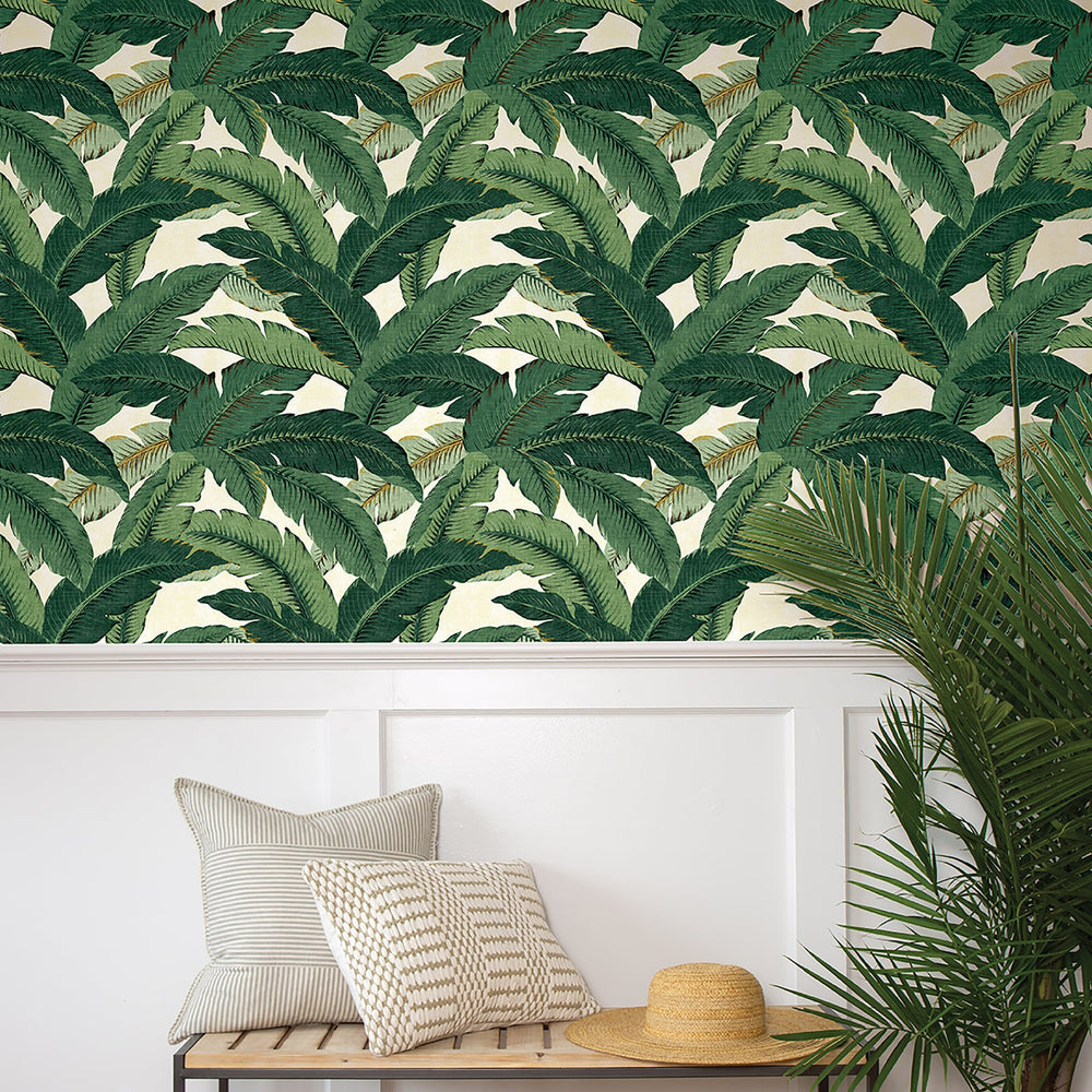 
                  
                    Palm leaf peel and stick wallpaper decor 802850WR from Tommy Bahama Home
                  
                