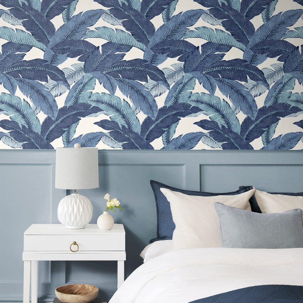 
                  
                    Palm leaf peel and stick wallpaper bedroom 802851WR from Tommy Bahama Home
                  
                