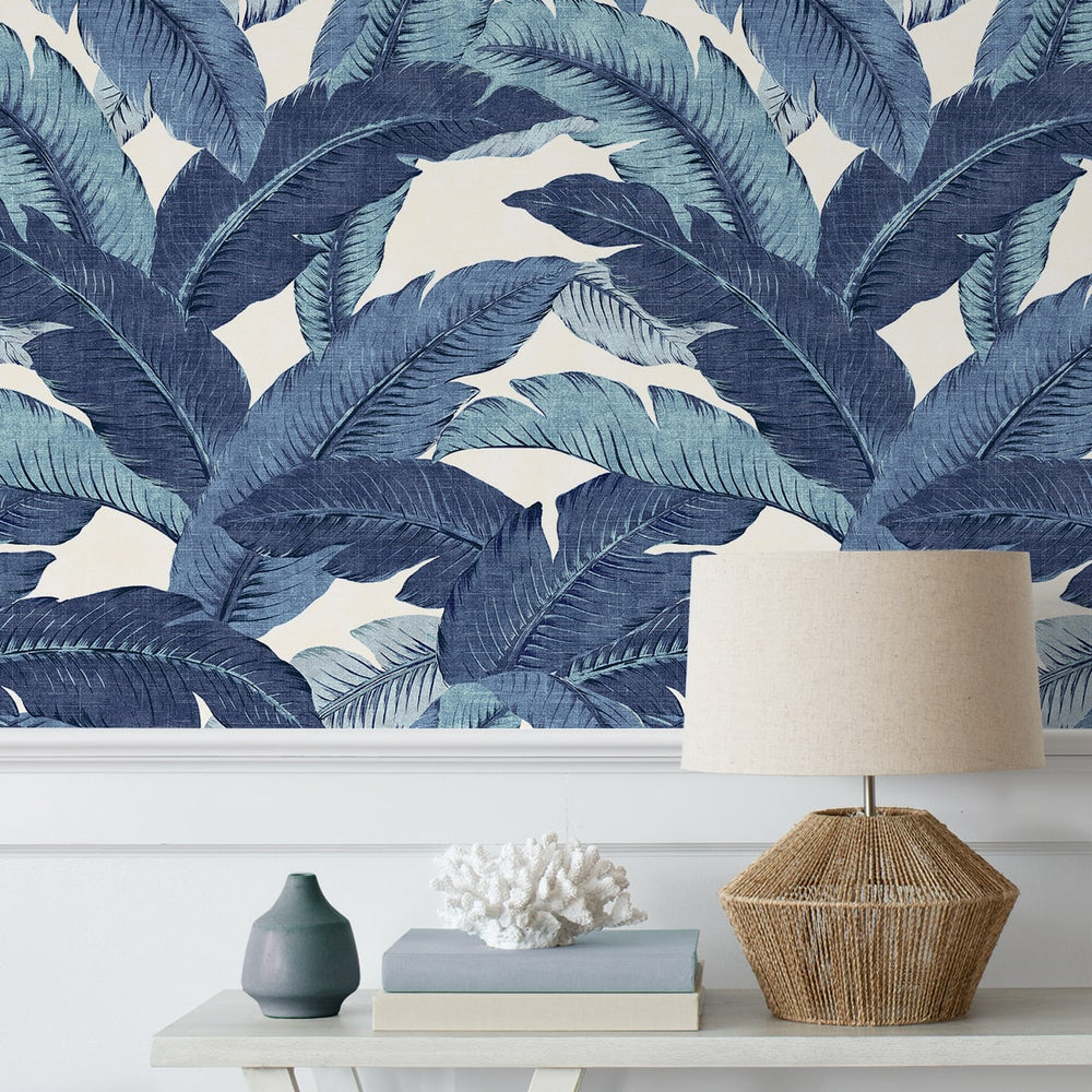 
                  
                    Palm leaf peel and stick wallpaper accent 802851WR from Tommy Bahama Home
                  
                