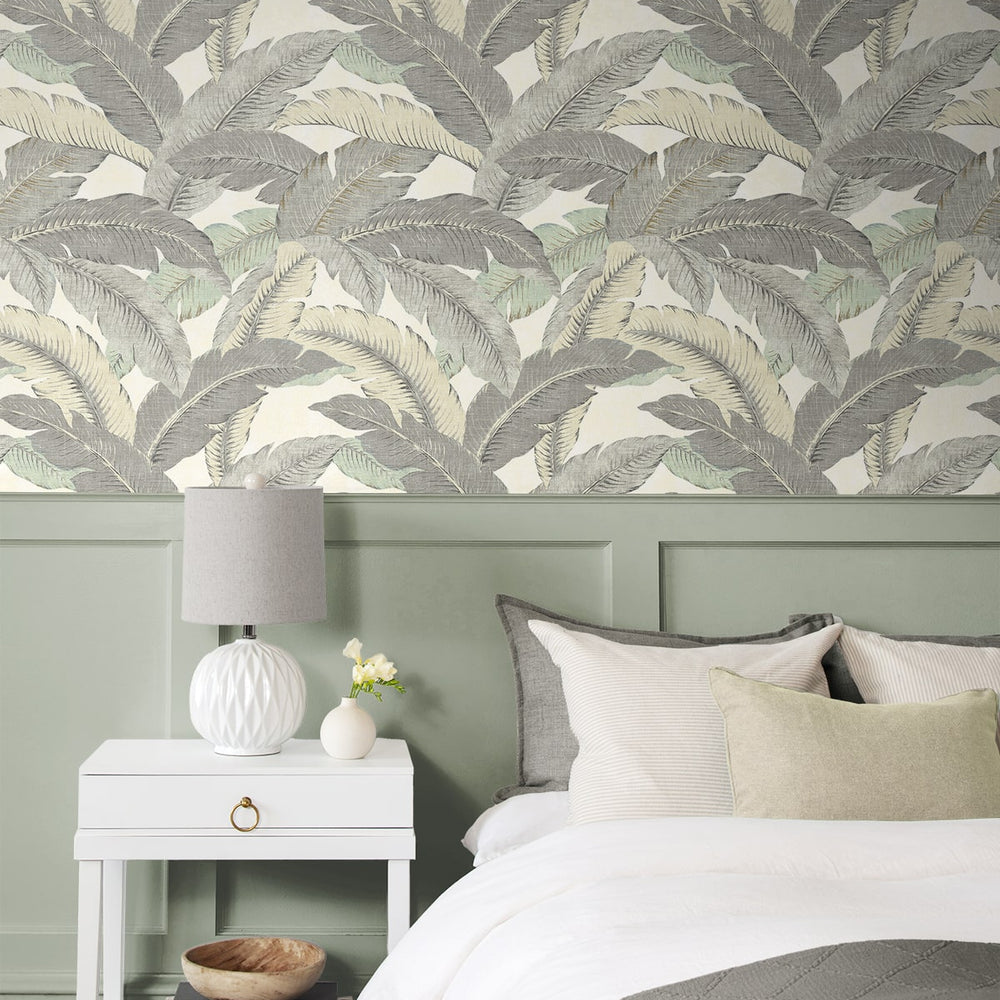 
                  
                    Palm leaf peel and stick wallpaper bedroom 802853WR from Tommy Bahama Home
                  
                