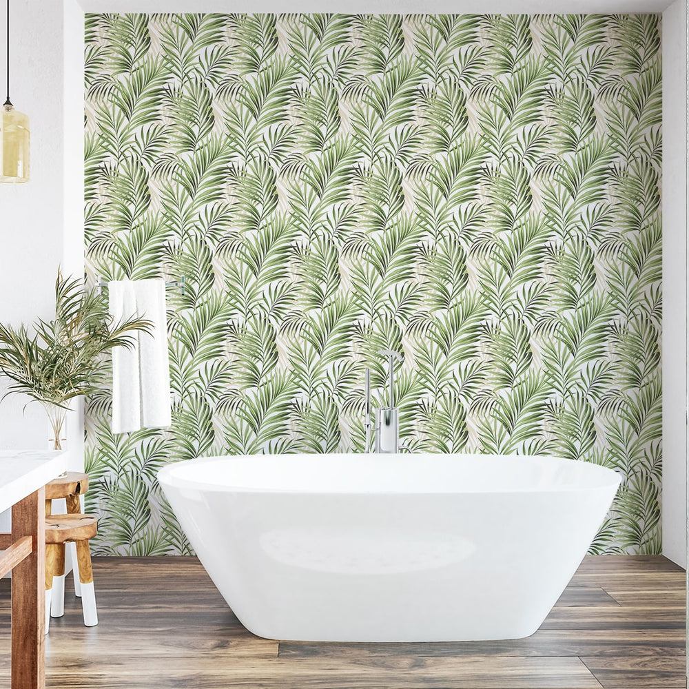 
                  
                    802861WR palm leaf peel and stick wallpaper bathroom from Tommy Bahama Home
                  
                
