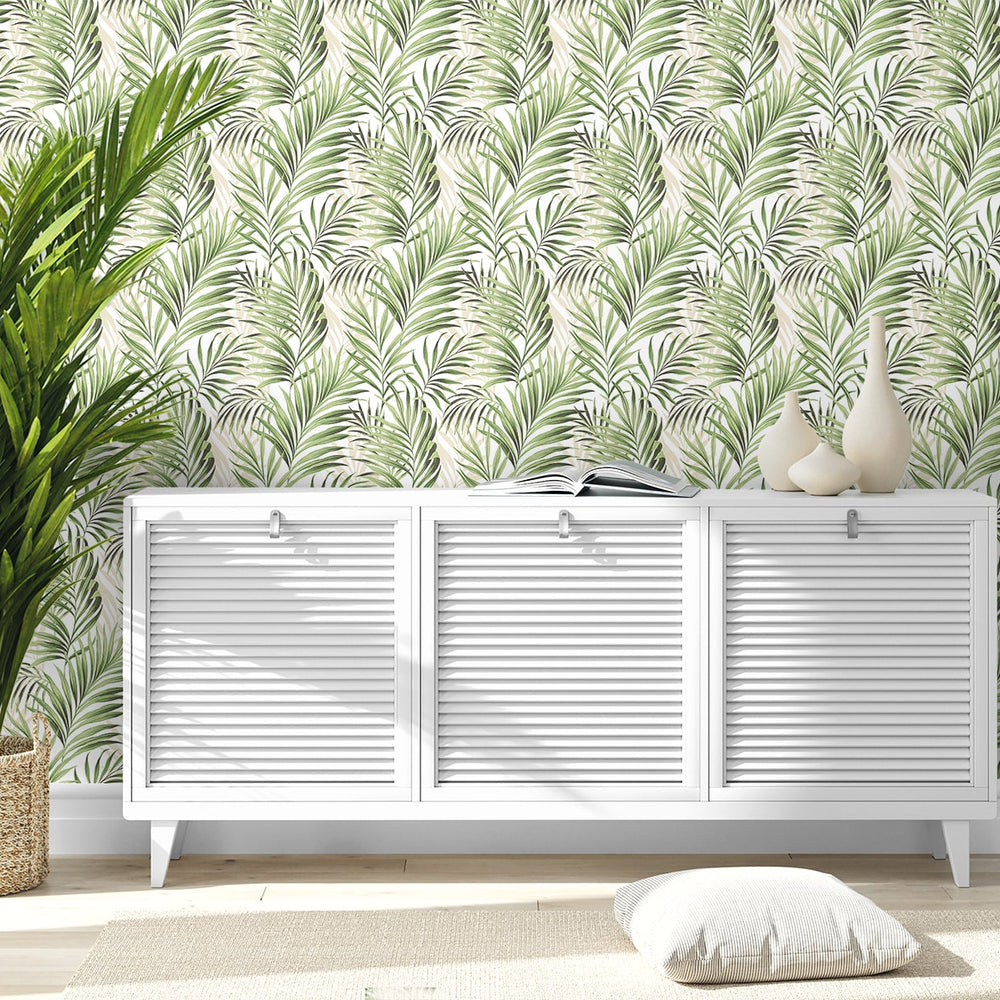 
                  
                    802861WR palm leaf peel and stick wallpaper entryway from Tommy Bahama Home
                  
                