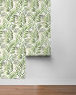 802861WR palm leaf peel and stick wallpaper roll from Tommy Bahama Home