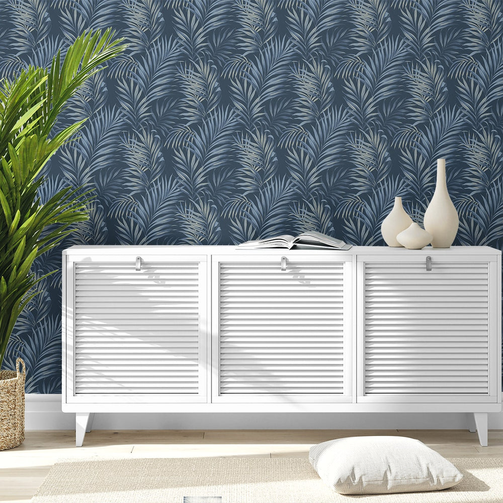 
                  
                    802863WR palm leaf peel and stick wallpaper entryway from Tommy Bahama Home
                  
                