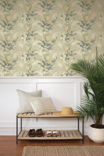 Tropical peel and stick wallpaper entryway 802870WR from Tommy Bahama Home