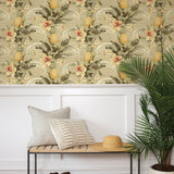 Tropical peel and stick wallpaper entryway 802871WR from Tommy Bahama Home