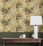 802871WR tropical bird peel and stick wallpaper accent from Tommy Bahama Home