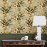 802871WR tropical bird peel and stick wallpaper accent from Tommy Bahama Home